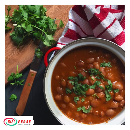 خوراک لوبیا چیتی کامچین - 480 گرم