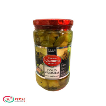 ترشی مخلوط درشت خانوم خانوما - 670 گرم