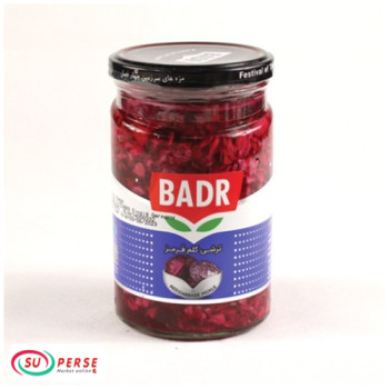 ترشی کلم قرمز بدر -  630 گرم