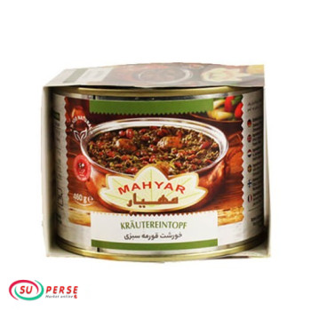 کنسرو خورشت قورمه سبزی مهیار - 460 گرم